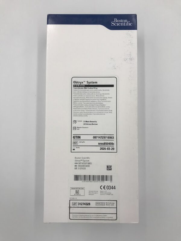 BOSTON SCIENTIFIC 850400 Obtryx System Curved Transobturator Mid-Urethral Sling