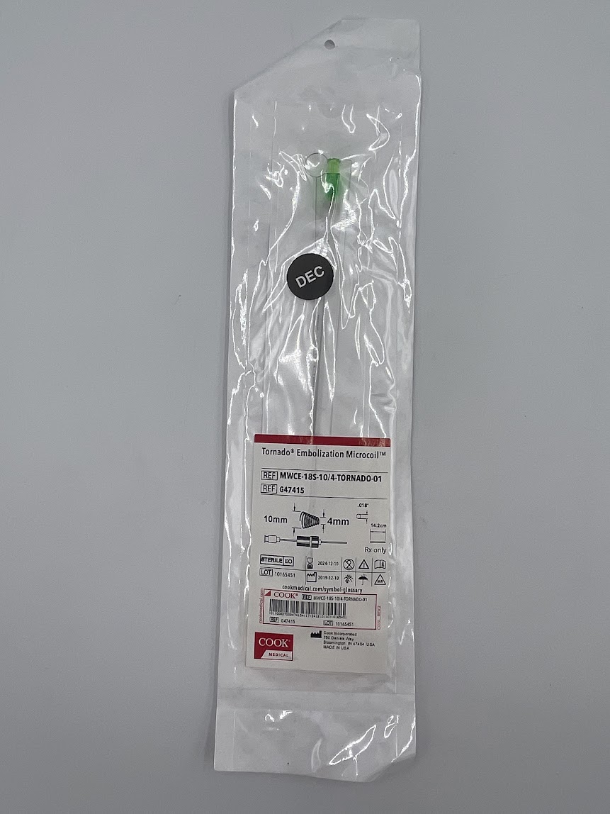 COOK G47415 Tornado Embolization Microcoil 10mm, 4mm (X)