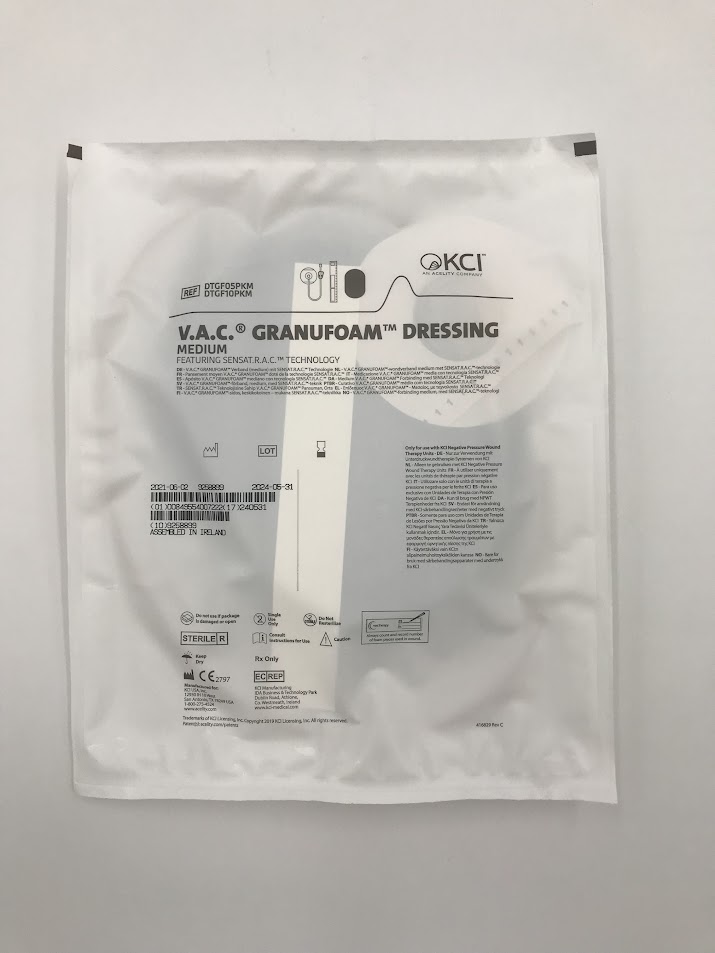 KCI DTGF05PKM Drape and V.A.C. Granufoam Medium Dressing (X)
