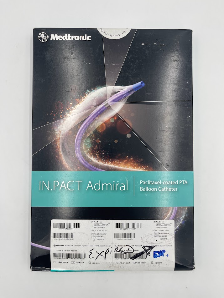MEDTRONIC ADM07008013P IN.PACT Admiral Paclitaxel-Coated PTA Balloon Catheter 7F x 130cm (X)