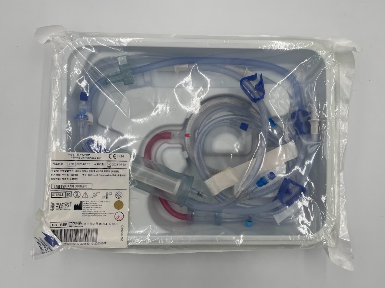 BELMONT MEDICAL 903-00006P 3-Spike Disposable Set (X)