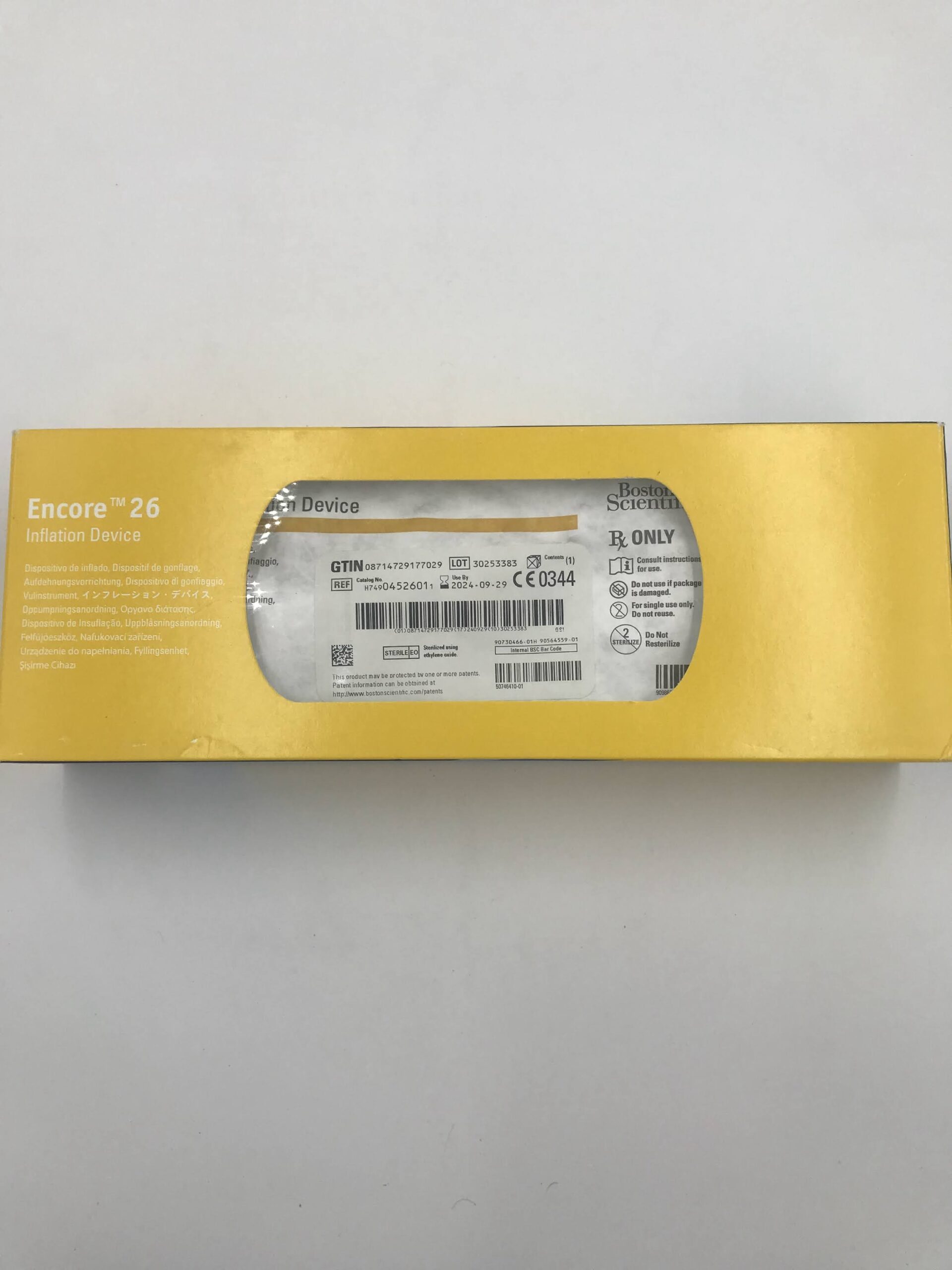 BOSTON SCIENTIFIC 0452601 Encore 26 Inflation Device (X)