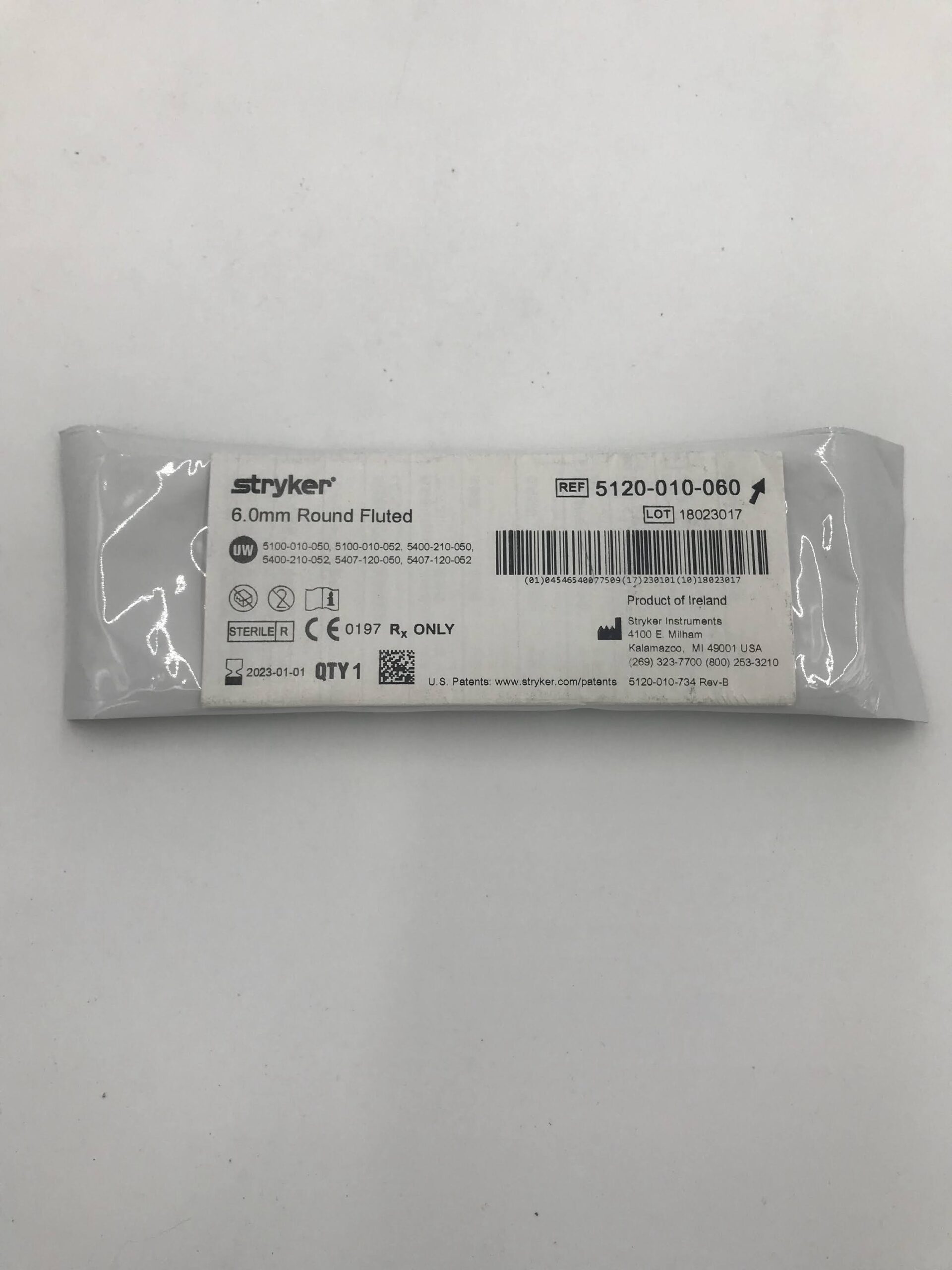 STRYKER 5120-010-060 6.0mm Round Fluted (X)
