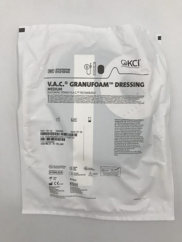 KCI DTGF05PKM Drape and V.A.C. Granufoam Medium Dressing (X)
