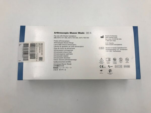 STRYKER 0375-940-000 Formula Round Bur 6-Flute Disposable Arthroscopy Blade, 4.0mm (5/Box) (X)