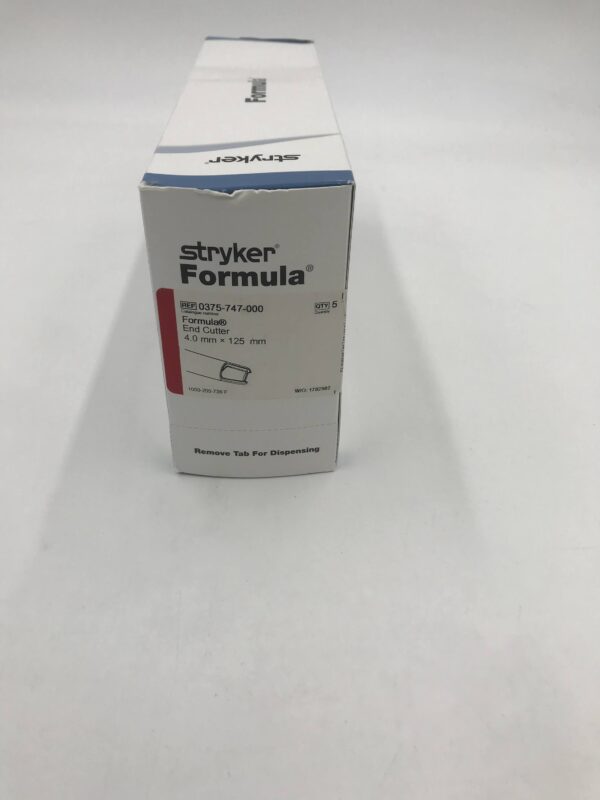STRYKER 0375-747-000 Formula End Cutter Disposable Arthroscopy Blade, 4.0mm (5/Box)