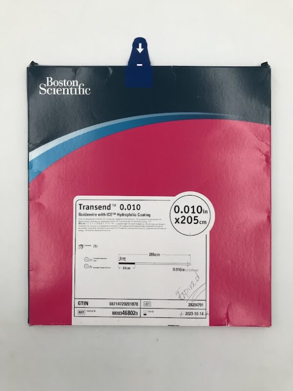 BOSTON SCIENTIFIC 46802 Transend Guidewire w/ICE Hydrophilic Coating 0.010in x 205cm (X)