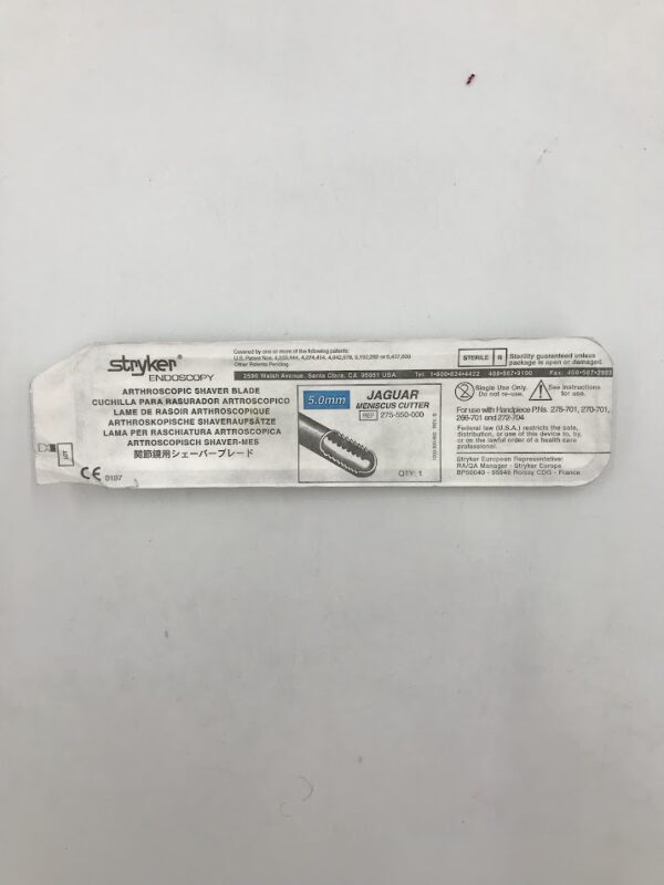 STRYKER 275-550-000 Jaguar Meniscus Cutter 5.0mm