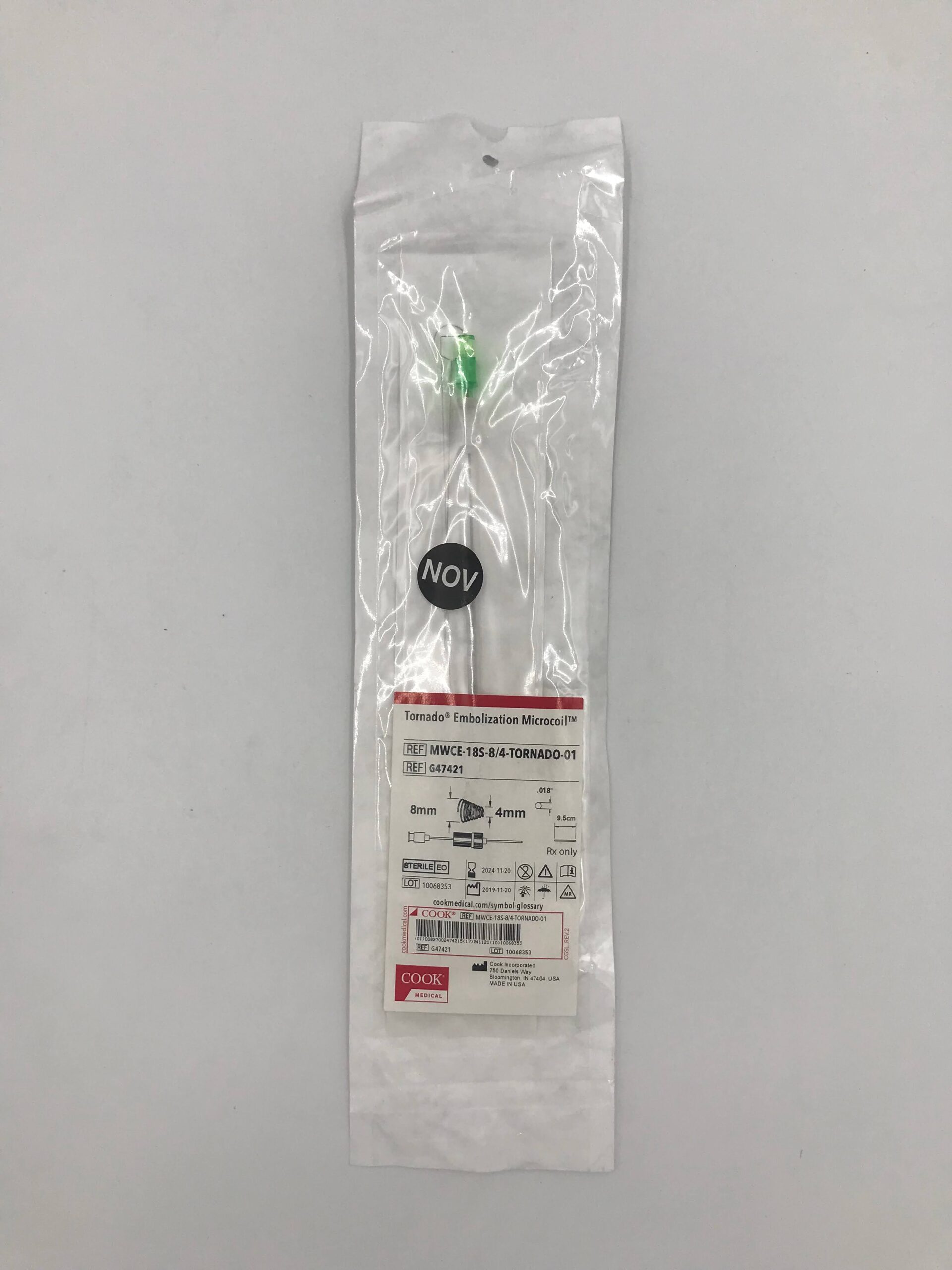 COOK G47421 Tornado Embolization Microcoil 8mm, 4mm (X)