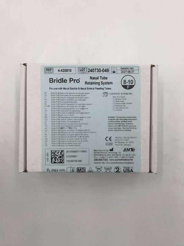 APPLIED 4-420810 Bridle Pro Nasal Tube Retaining System 8-10F (5/Box)