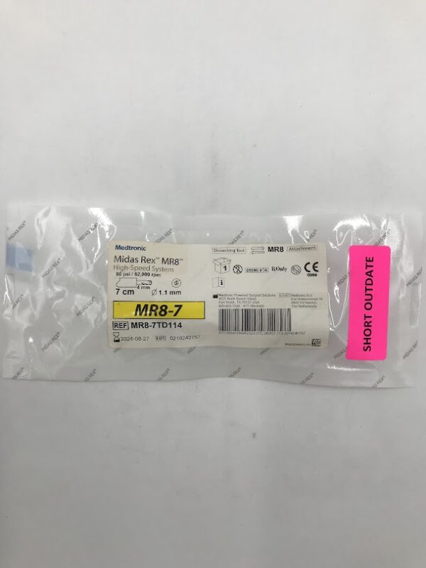MEDTRONIC MR8-7TD114 Midas Rex MR8 High Speed System Dissecting Tool MR8-7 7cm x Ø1.1mm (X)