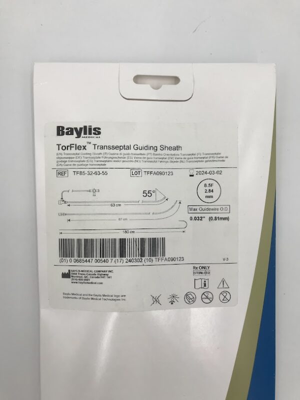 BAYLIS MEDICAL TF85-32-63-55 TorFlex Transseptal Guiding Sheath, 0.032'' (X)