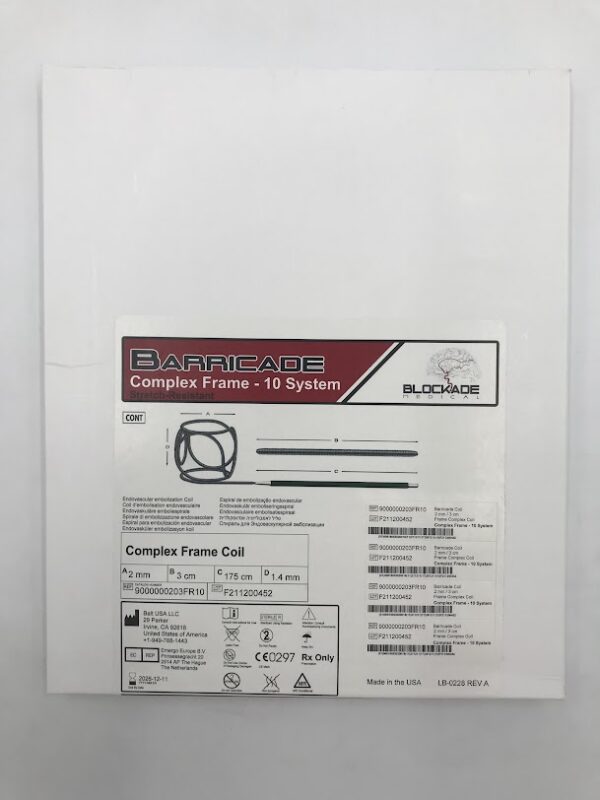 BALT 9000000203FR10 Barricade Complex Frame Coil - 10 System 2mm x 3cm