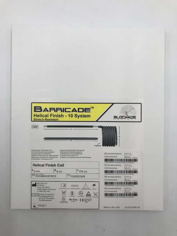BALT 9000980308FN10 Barricade Helical Finish Coil - 10 System 3mm x 8cm