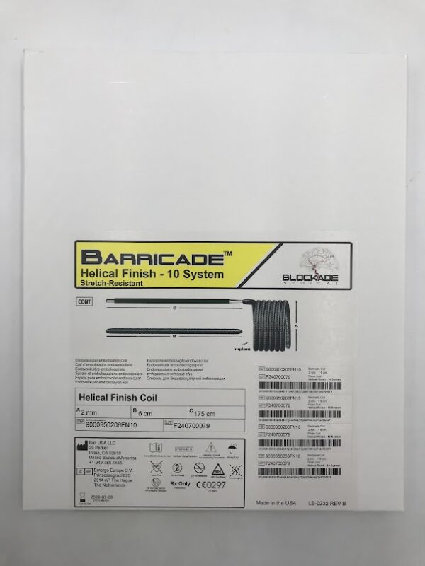 BALT 9000950206FN10 Barricade Helical Finish Coil - 10 System 2mm x 6cm