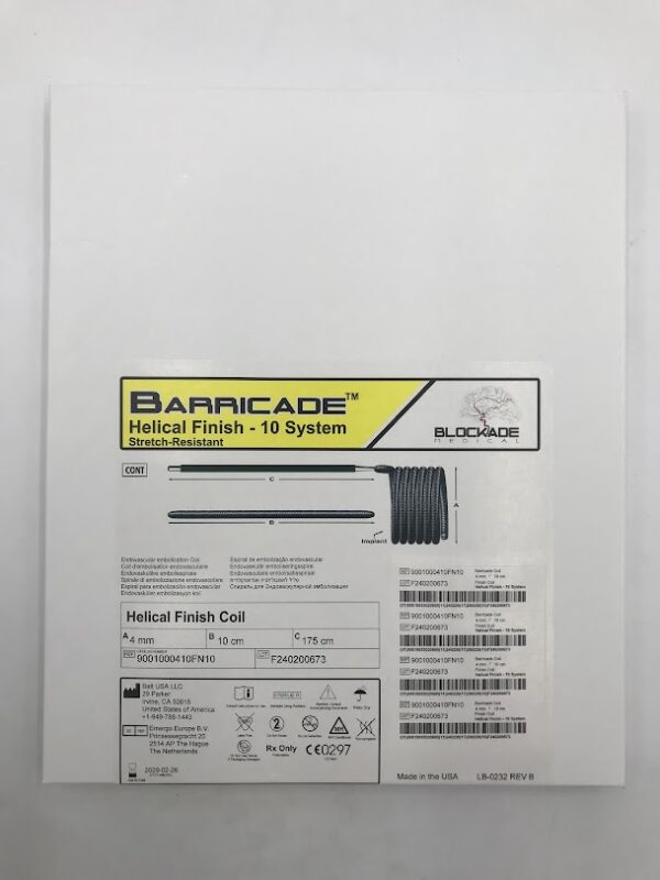 BALT 9001000410FN10 Barricade Helical Finish Coil - 10 System 4mm / 10cm