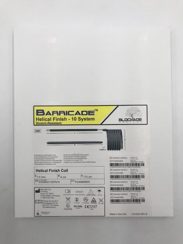 BALT 9000930154FN10 Barricade Helical Finish Coil - 10 System 1.5mm / 4cm