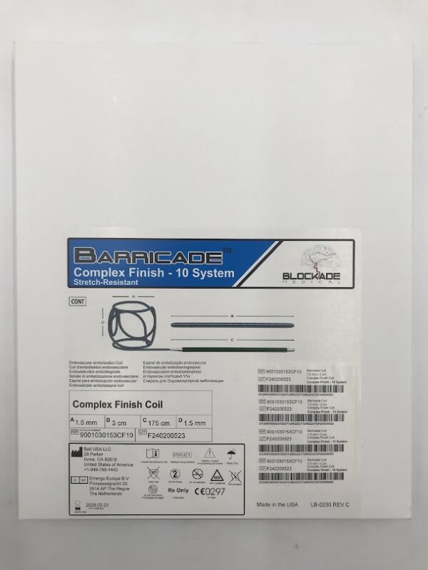 BALT 9001030153CF10 Barricade Complex Finish Coil - 10 System 1.5mm x 3cm