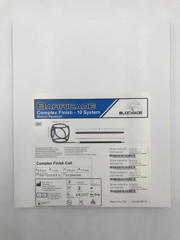 BALT 9001100253CF10 Barricade Complex Finish Coil - 10 System 2.5mm x 3cm