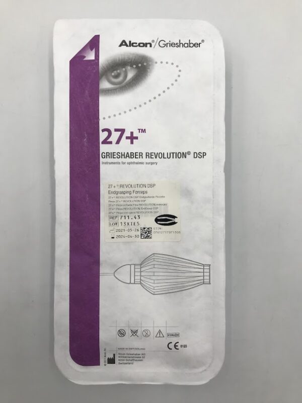 ALCON 711.43 Grieshaber Revolution DSP Endgrasping Forceps 27+ (X)