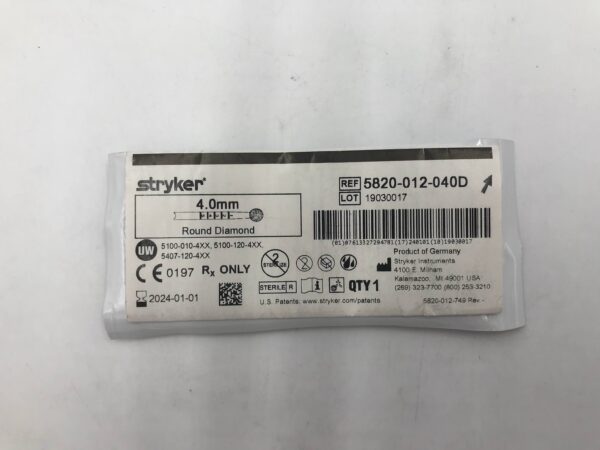 STRYKER 5820-012-040D 4.0mm Round Diamond (X)