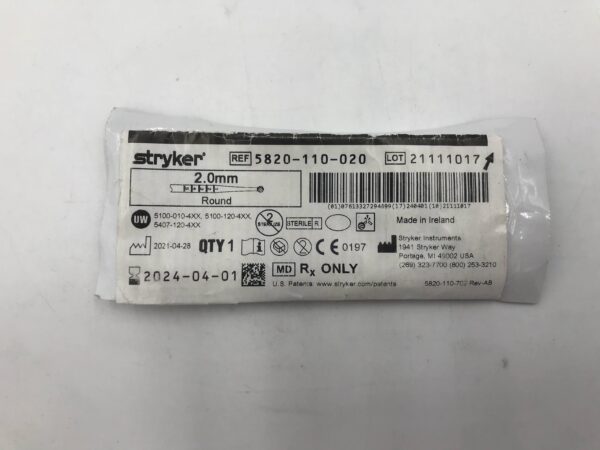 STRYKER 5820-110-020 2.0mm Round (X)