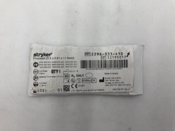 STRYKER 2296-033-410 Precision (5.5 x 0.51 x 11.5mm)