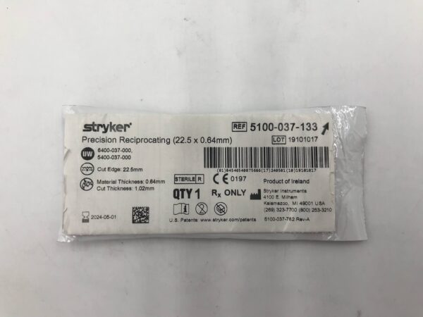 STRYKER 5100-037-133 Precision Reciprocating (22.5 x 0.64mm) (X)