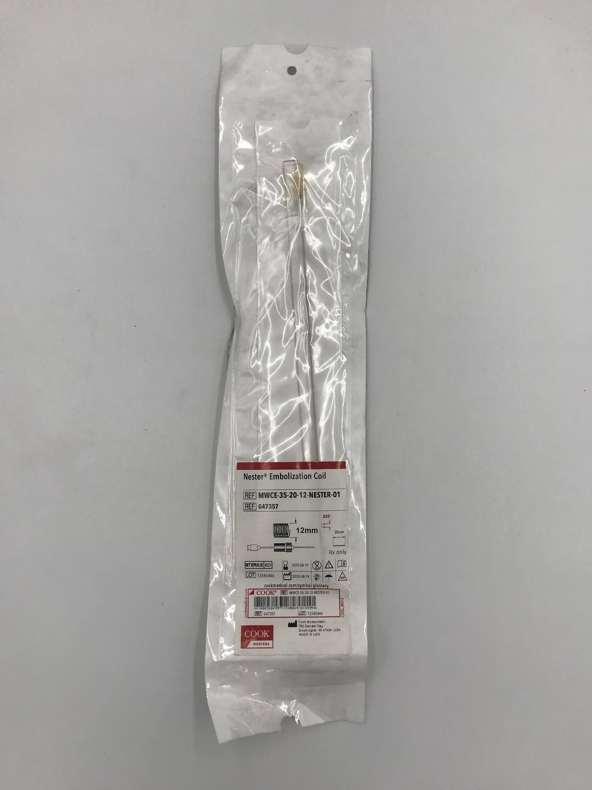 COOK G47357 Nester Embolization Coil 12mm (X)