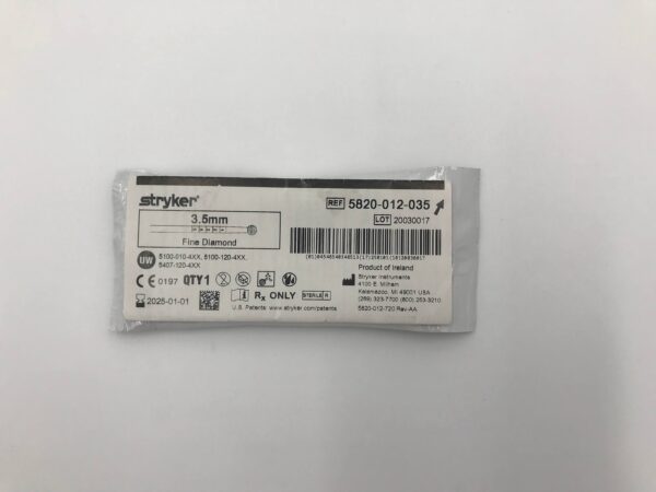 STRYKER 5820-012-035 3.5mm Fine Diamond (X)