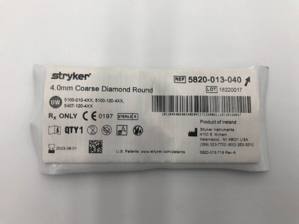 STRYKER 5820-013-040 4.0mm Coarse Diamond (X)