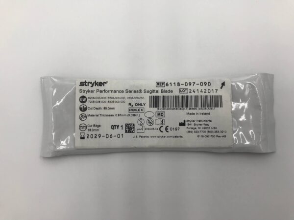 STRYKER 6118-097-090 Stryker Performance Series Sagittal Blade (18.0 x 0.97 x 90.0mm)
