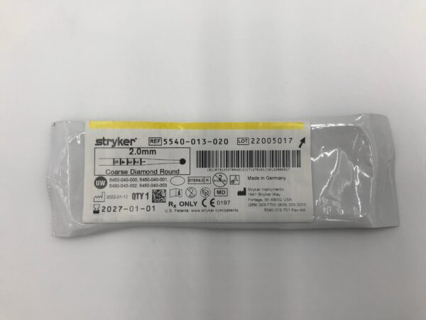 STRYKER 5540-013-020 2.0mm Coarse Diamond Round