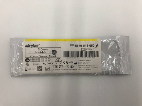STRYKER 5540-013-050 5.0mm Coarse Diamond Round