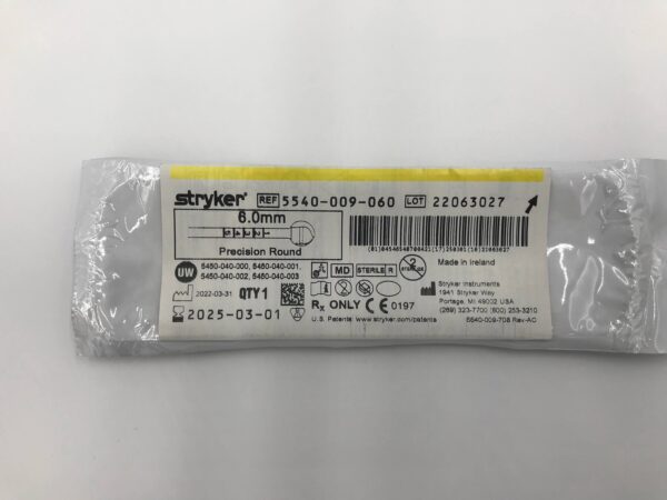 STRYKER 5540-009-060 6.0mm Precision Round (X)