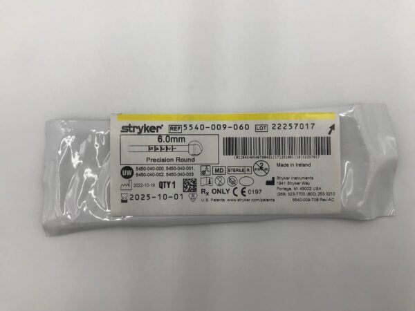 STRYKER 5540-009-060 6.0mm Precision Round