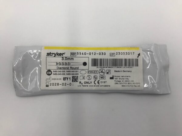 STRYKER 5540-012-030 3.0mm Diamond Round