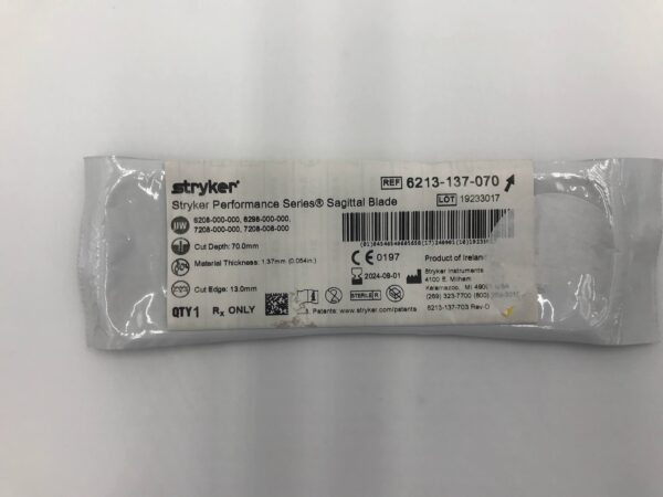 STRYKER 6213-137-070 Stryker Performance Series Sagittal Blade (X)