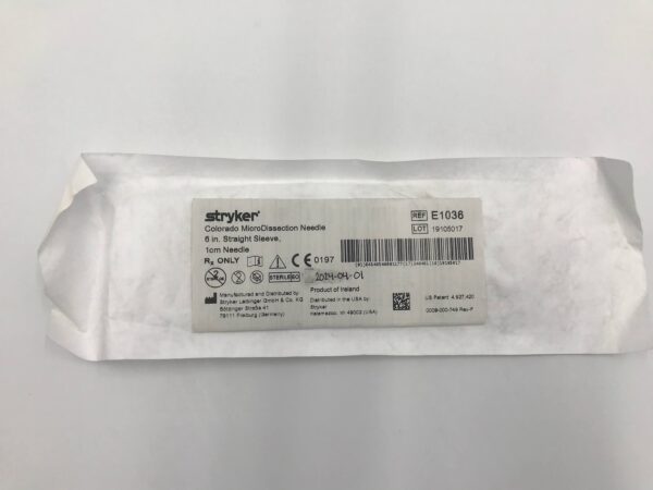 STRYKER E1036 Colorado MicroDissection Needle 6in. Straight Sleeve, 1cm Needle (X)