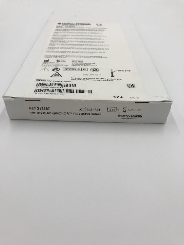 DEPUY 212867 Micro Quickanchor Plus (#4/0) Suture (X)