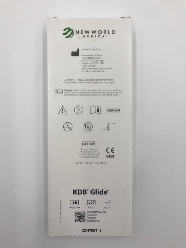 NEW WORLD MEDICAL 10-0065 KDB Glide Ophthalmic Instrument (X)