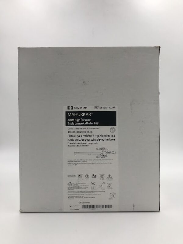 COVIDIEN 8888101002HP Mahurkar Acute High Pessure Triple Lumen Catheter Tray 12Fr/Ch x 16cm (5/Box) (X)