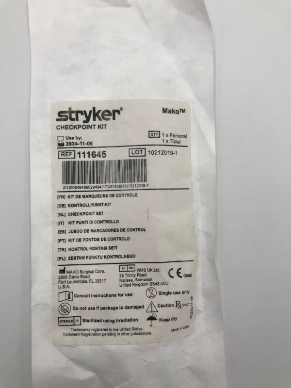 STRYKER 111645 Mako Checkpoint Kit (X)