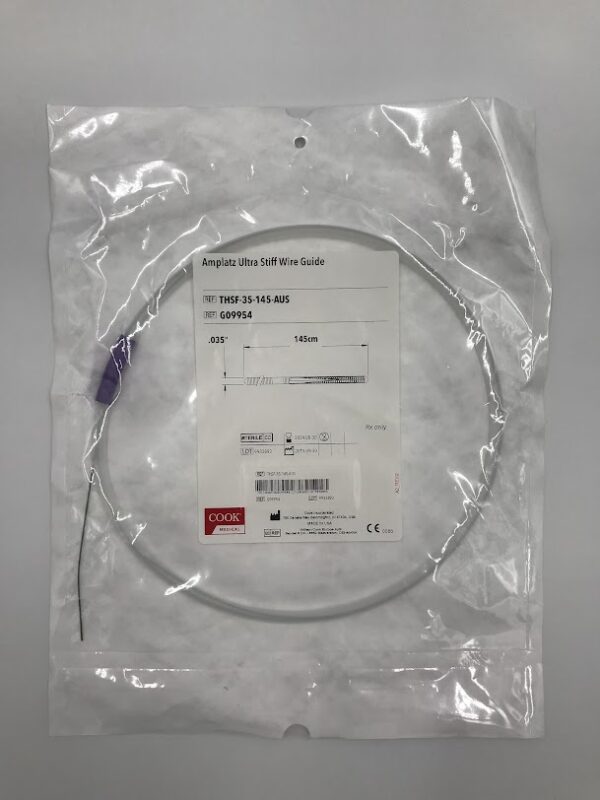 COOK G09954 Amplatz Ultra Stiff Wire Guide .035" x 145cm (X)