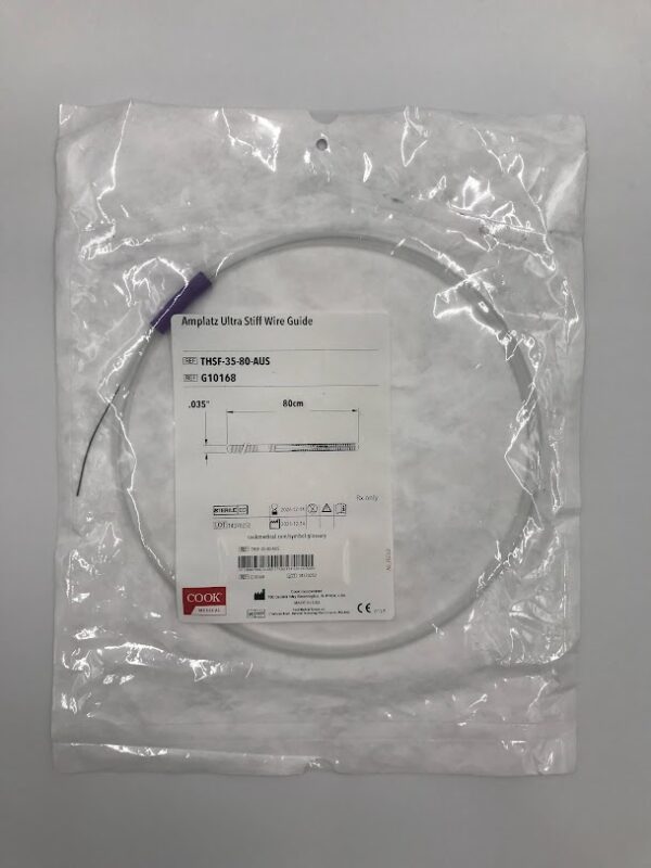 COOK G10168 Amplatz Ultra Stiff Wire Guide .035" x 80cm