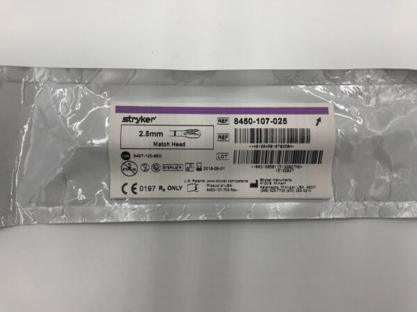 STRYKER 8450-107-025 2.5mm Match Head (X)