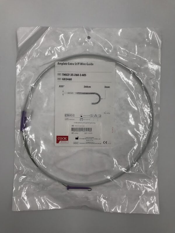 COOK G03460 Amplatz Extra Stiff Wire Guide .035" x 3mm x 260cm