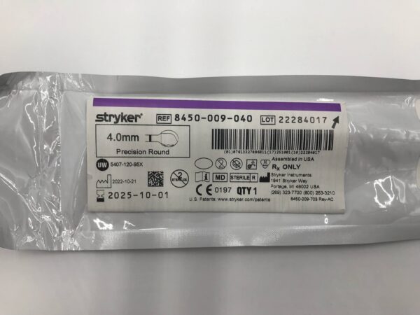 STRYKER 8450-009-040 4.0mm Precision Round