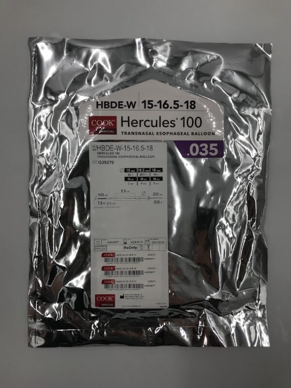 COOK G35270 Hercules 100 Transnasal Esophageal Balloon .035in x 100cm x 7.8Fr (X)