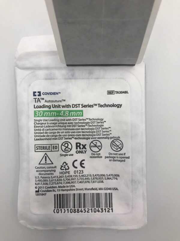 COVIDIEN TA3048L Autosuture Loading Unit with DST Series Technology 30mm-4.8mm